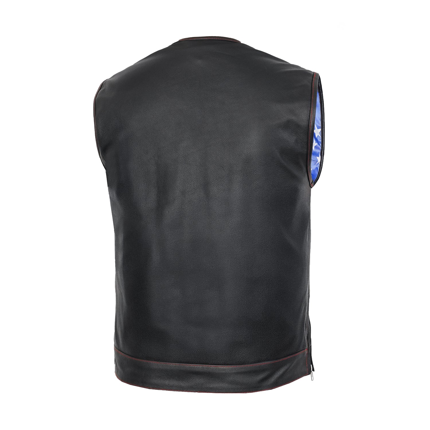 Stitchon™ Men's Motorcycle Leather Vest