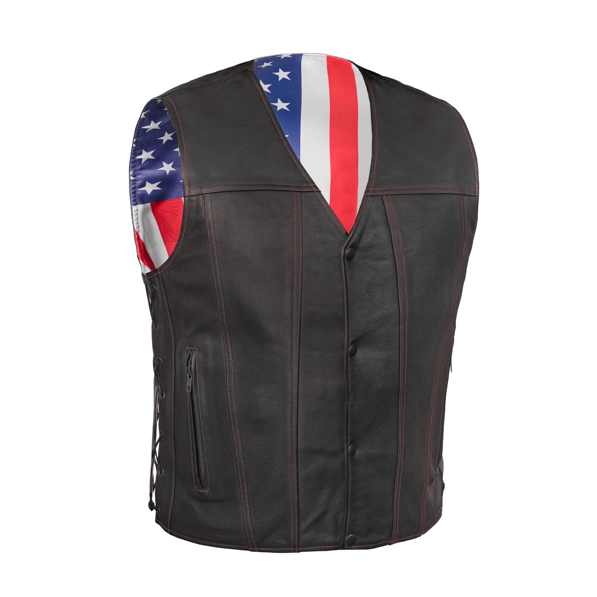 Honor™ Men's Motorcycle Leather Vest