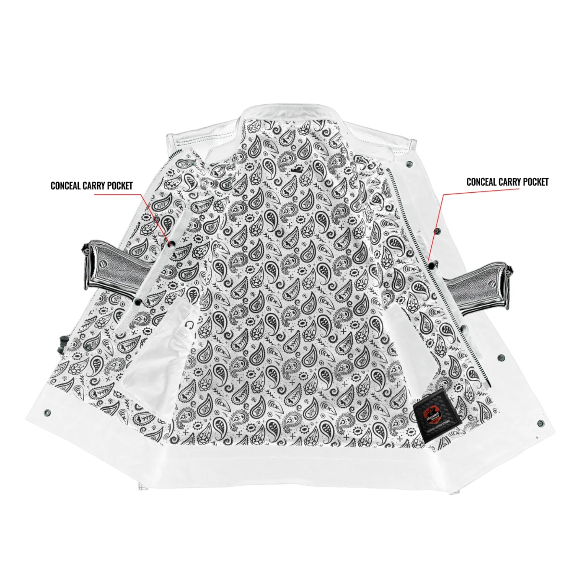 Silverstar™ Men's Motorcycle Leather Vest
