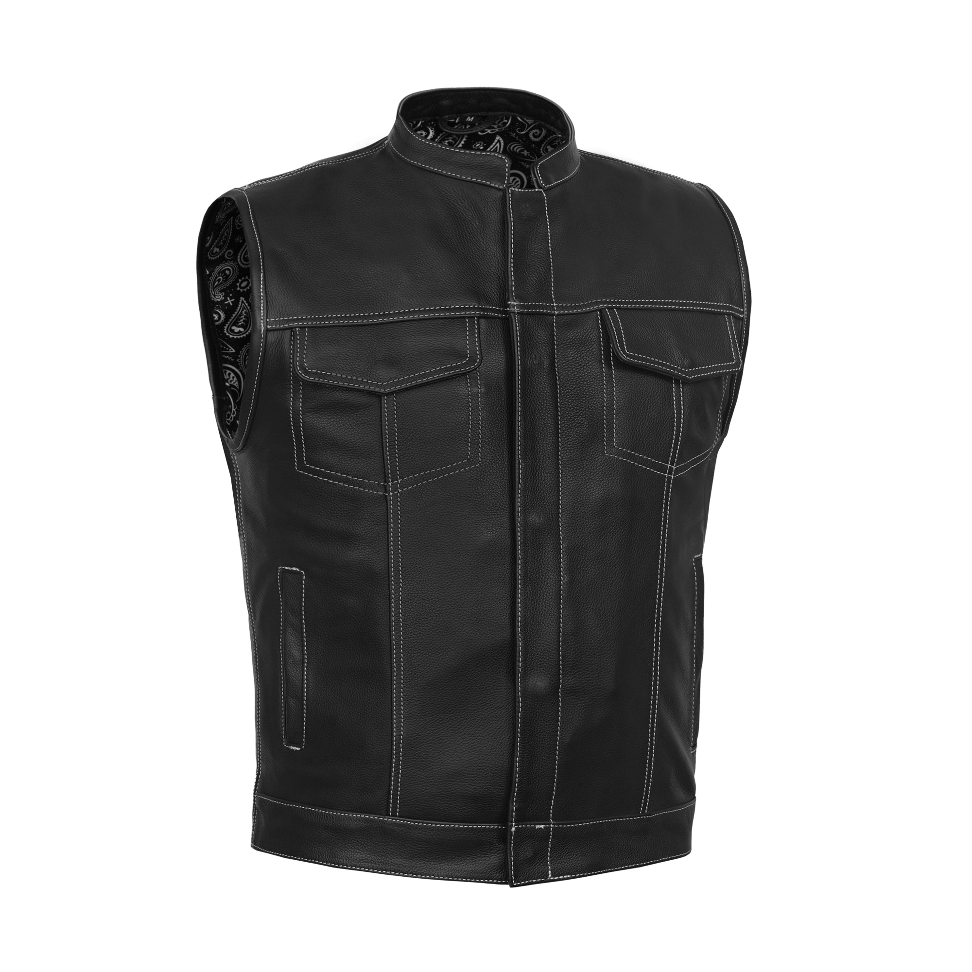 Silverstar™ Men's Motorcycle Leather Vest