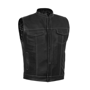 Silverstar™ Men's Motorcycle Leather Vest