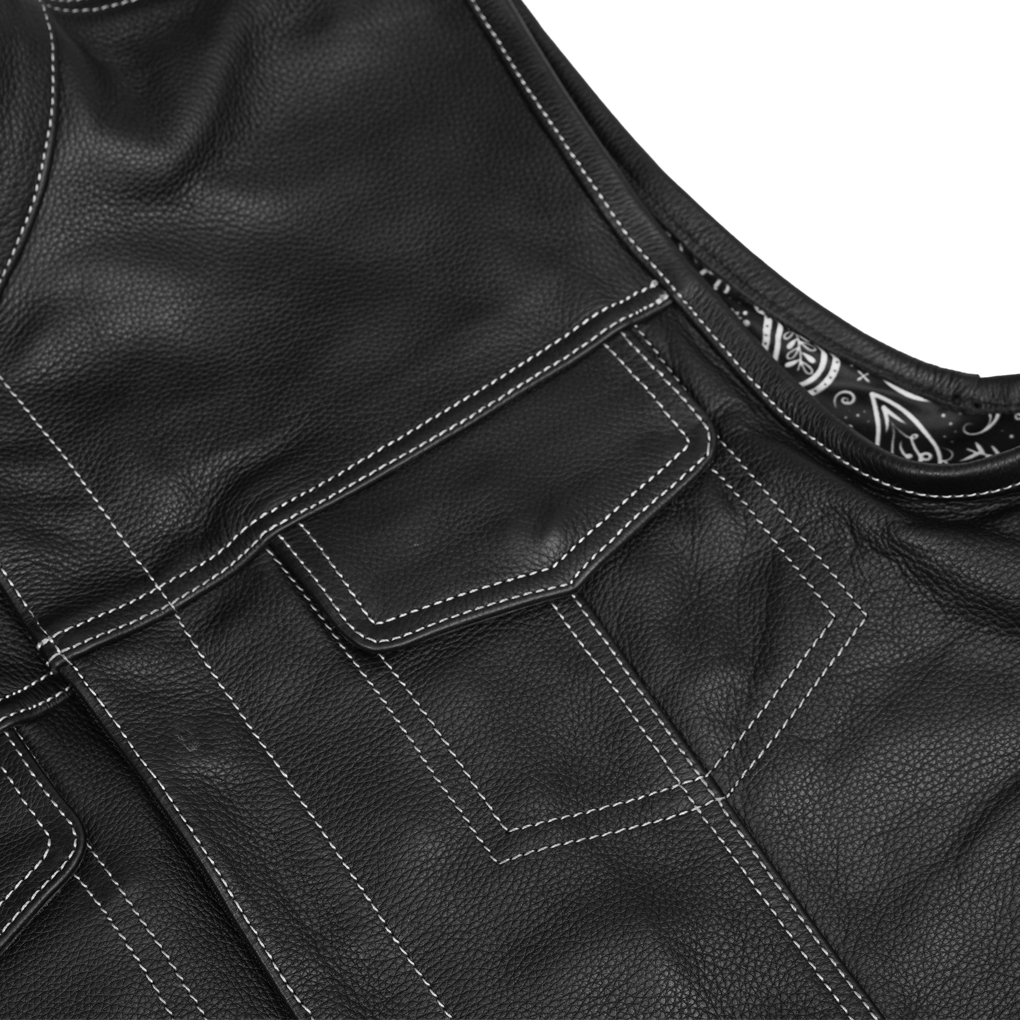 Silverstar™ Men's Motorcycle Leather Vest