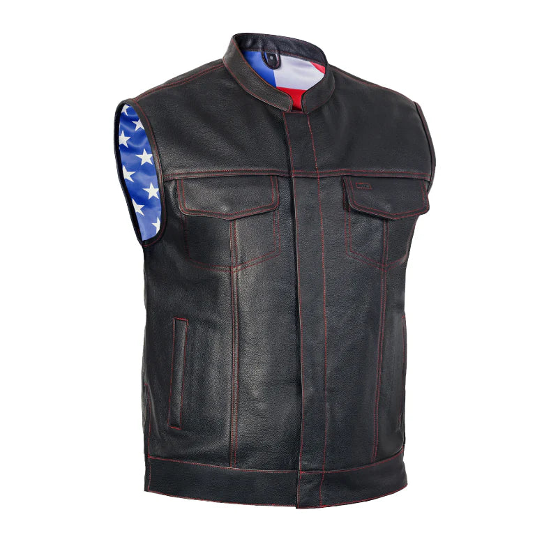 Valor - Men's Motorcycle Leather Vest
