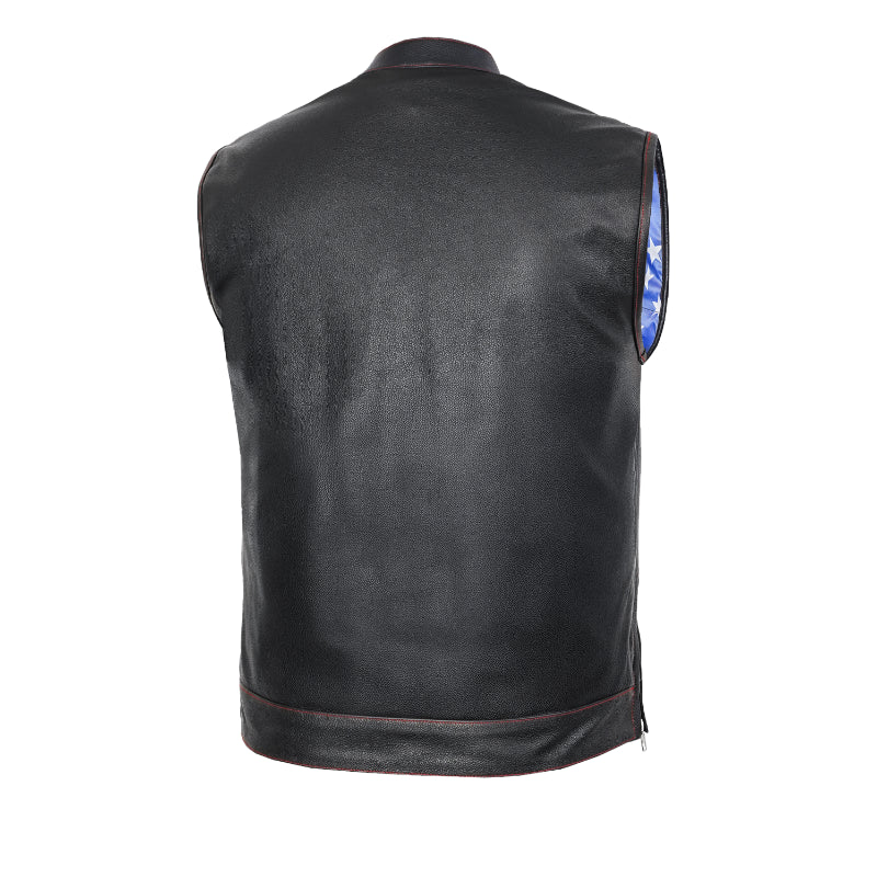 Valor - Men's Motorcycle Leather Vest
