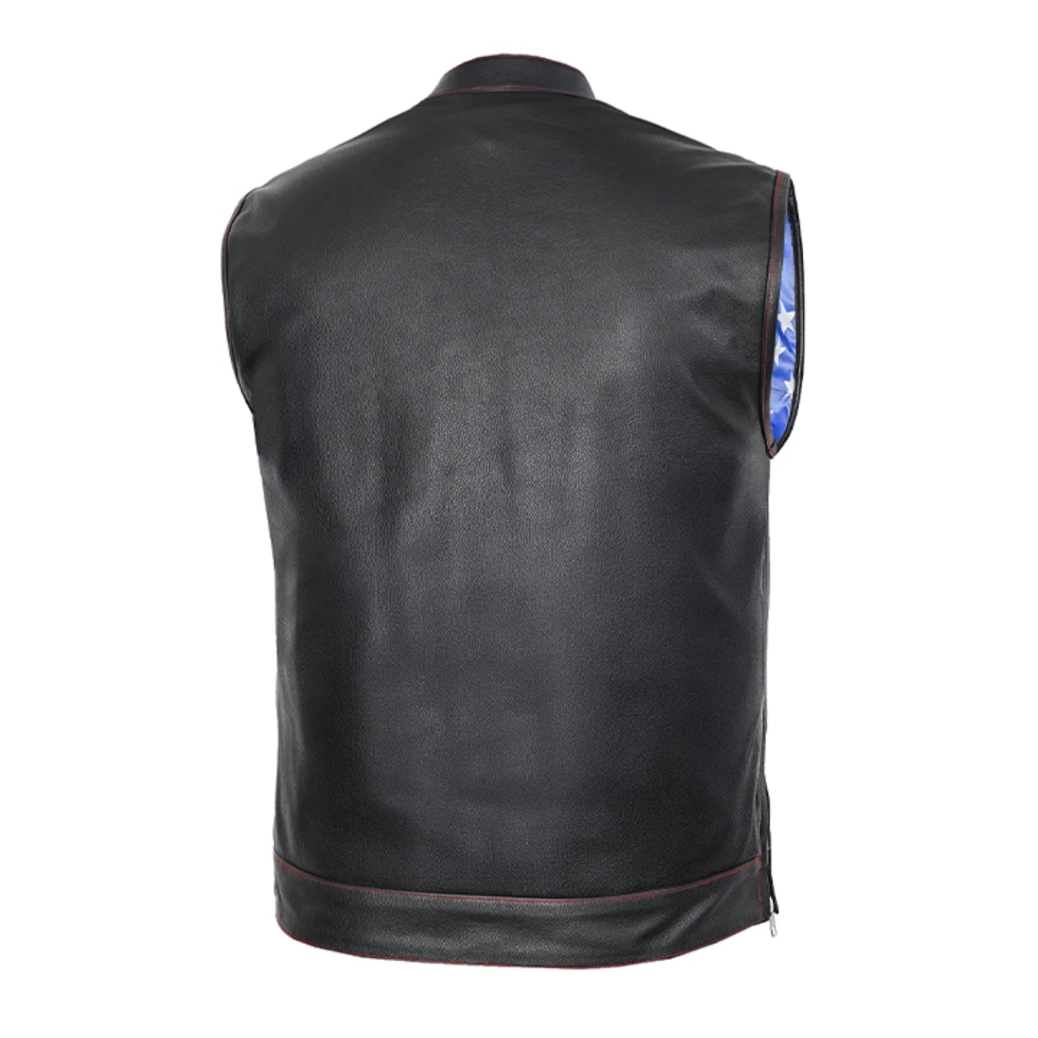 Valor Men's Motorcycle Leather Vest