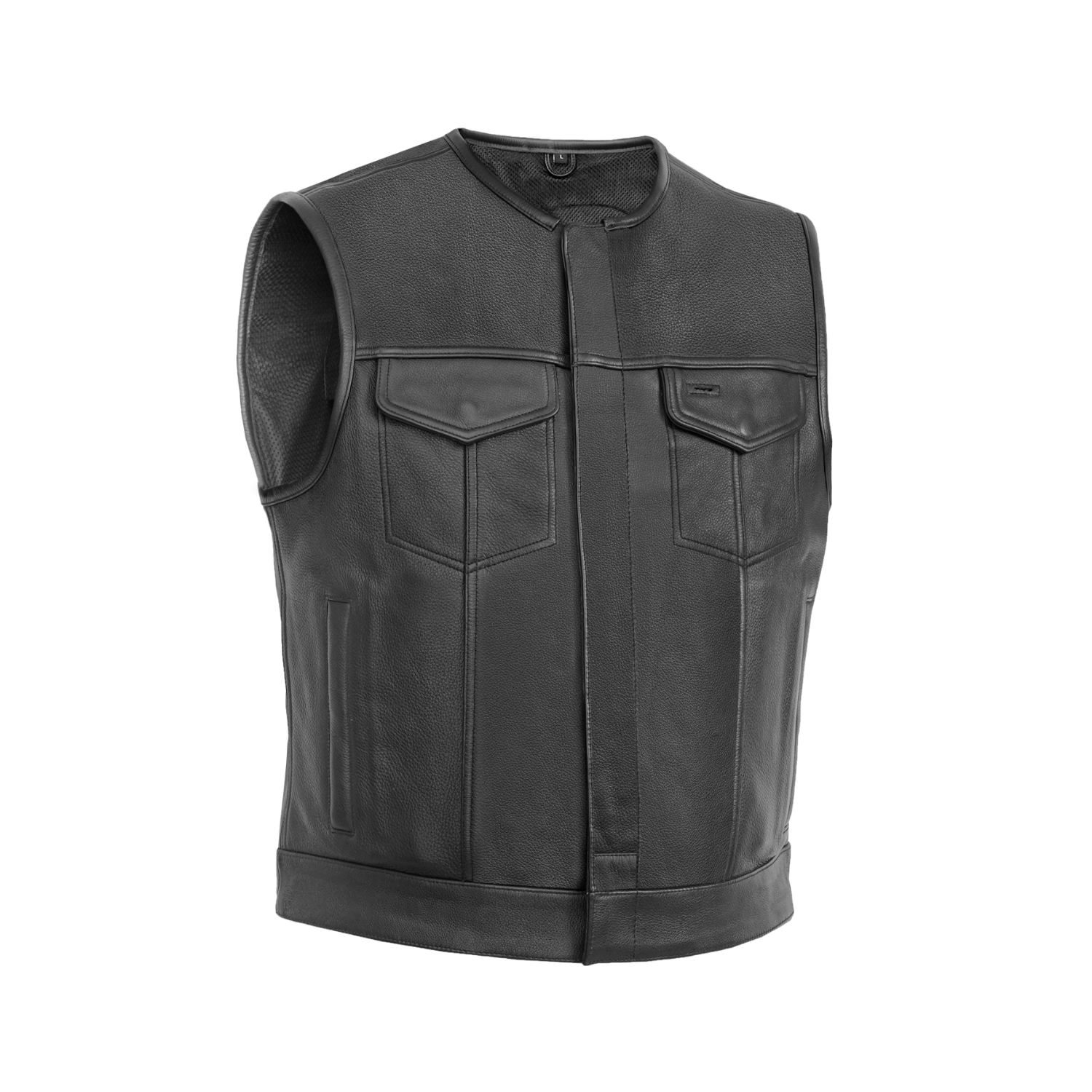 Drop Zone Men's Leather Motorcycle Vest
