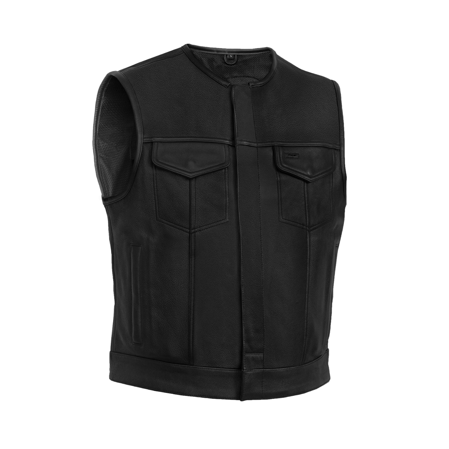 Drop Zone Men's Leather Motorcycle Vest