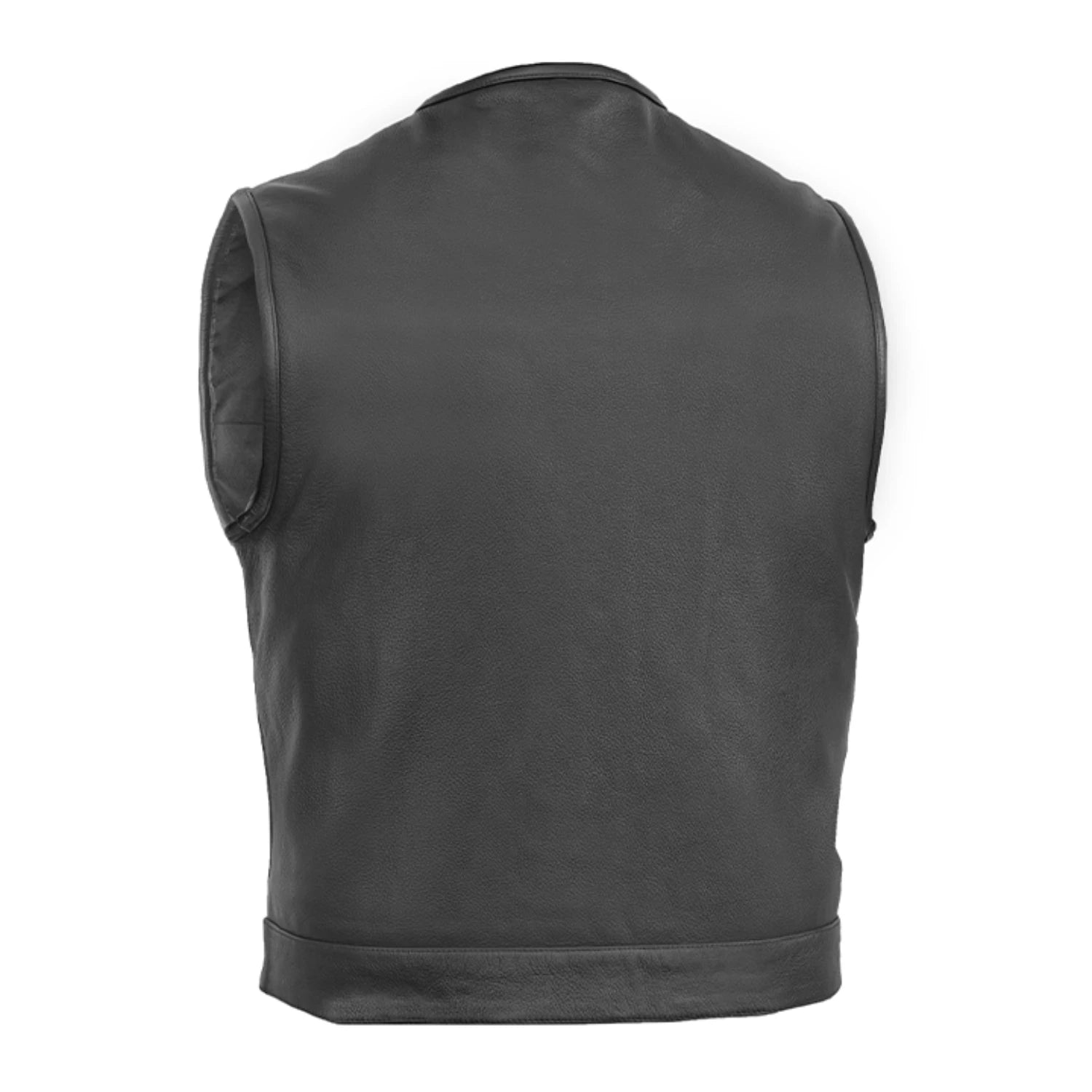 Drop Zone Men's Leather Motorcycle Vest