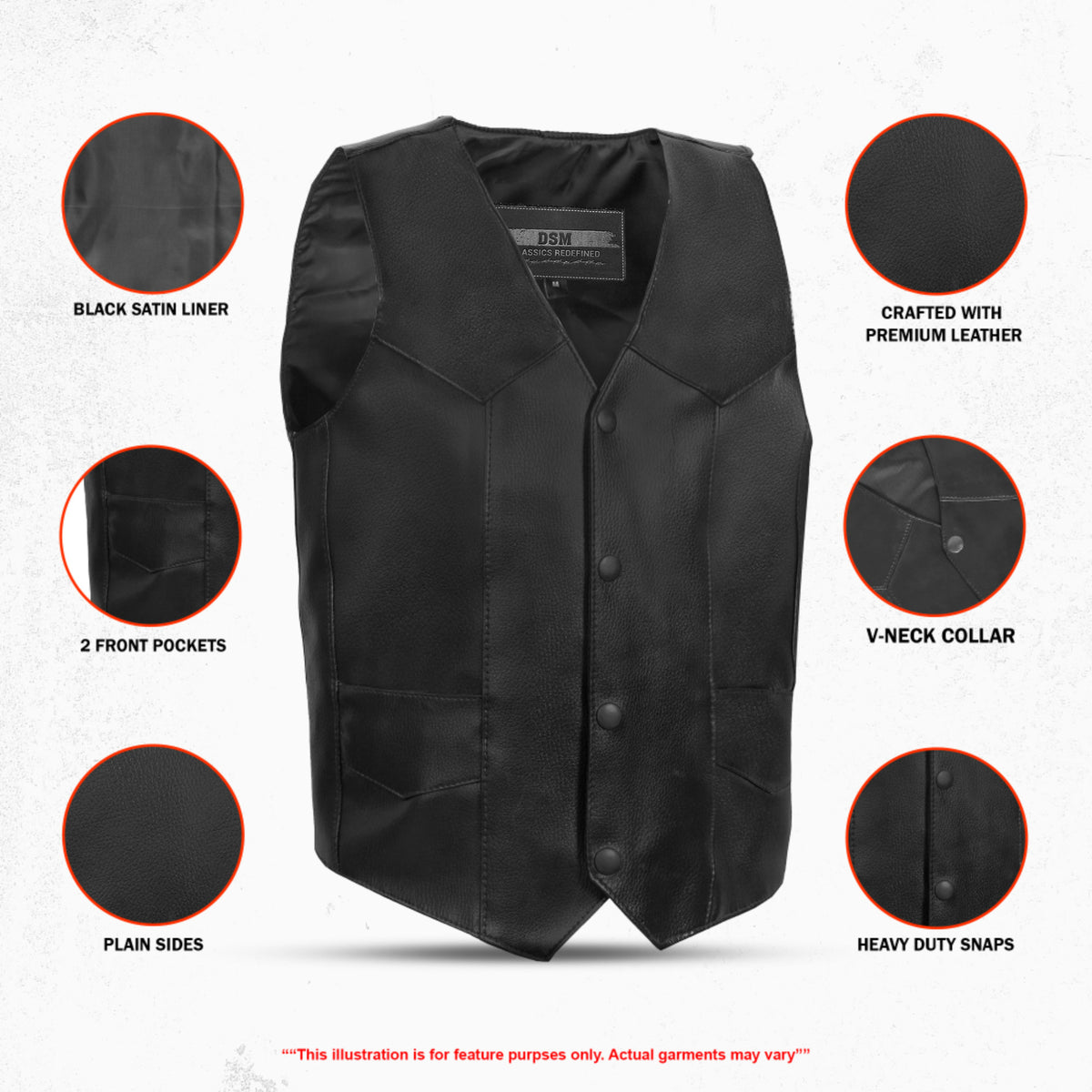 Zane - Kids Leather Vest