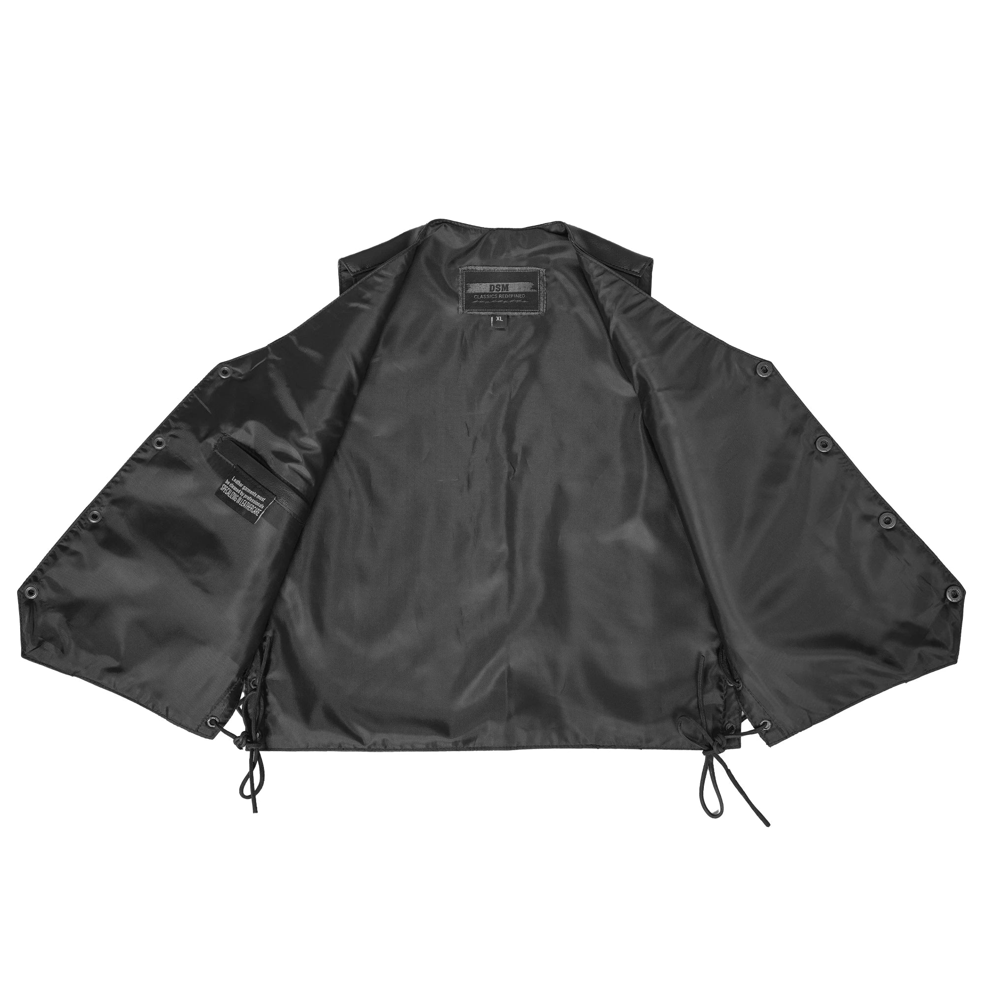 Kids Leather Vest - Traditional Style & Side Laces
