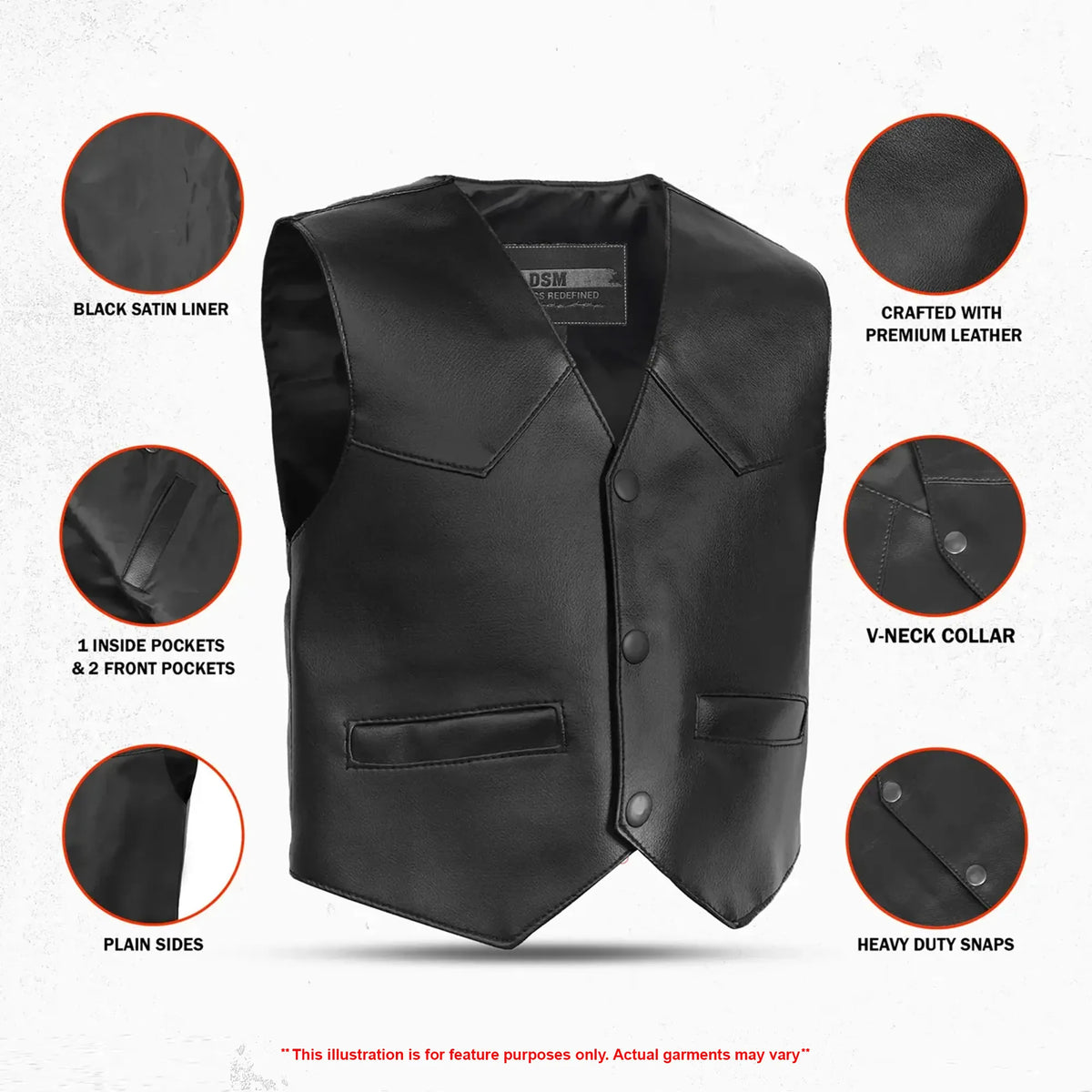 Little Rider - Kids Leather Vest