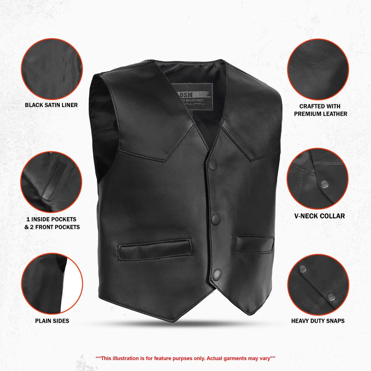 Little Rider - Kids Leather Vest
