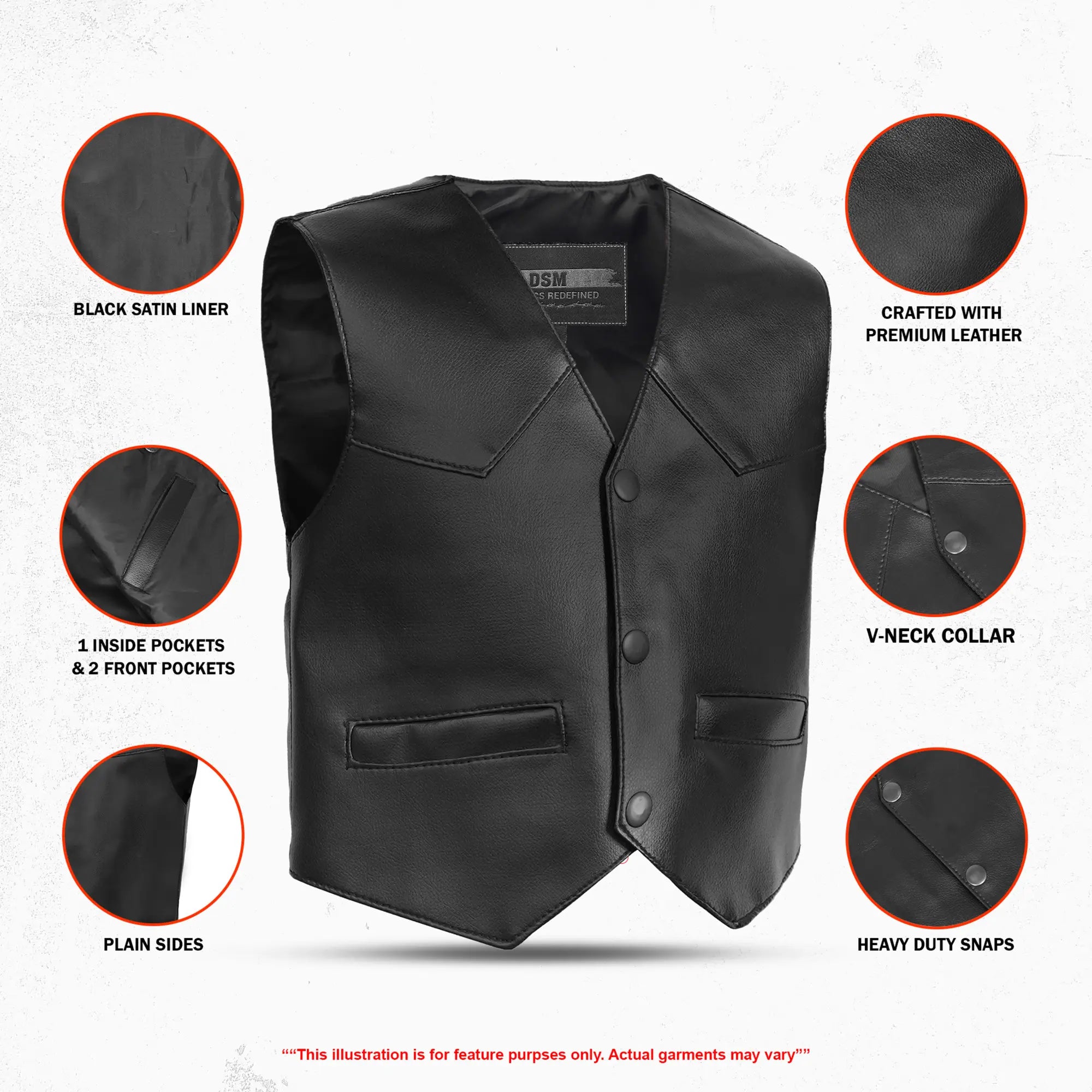 Little Rider - Kids Leather Vest