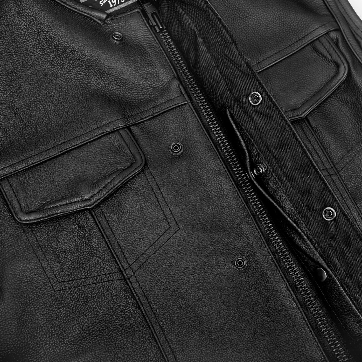 Vestra Men's Motorcycle Leather Vest