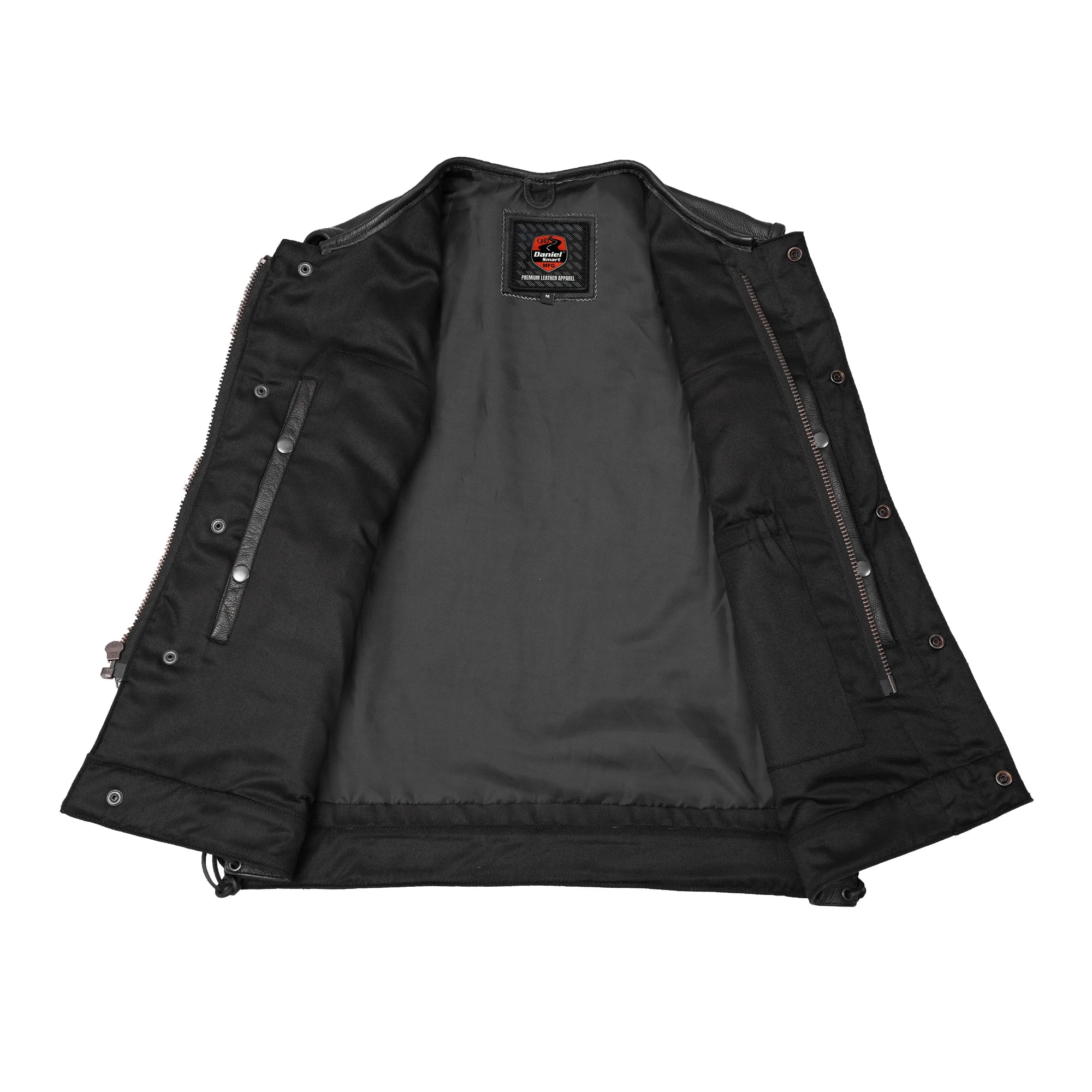 Hawk Men's Motorcycle Leather Vest
