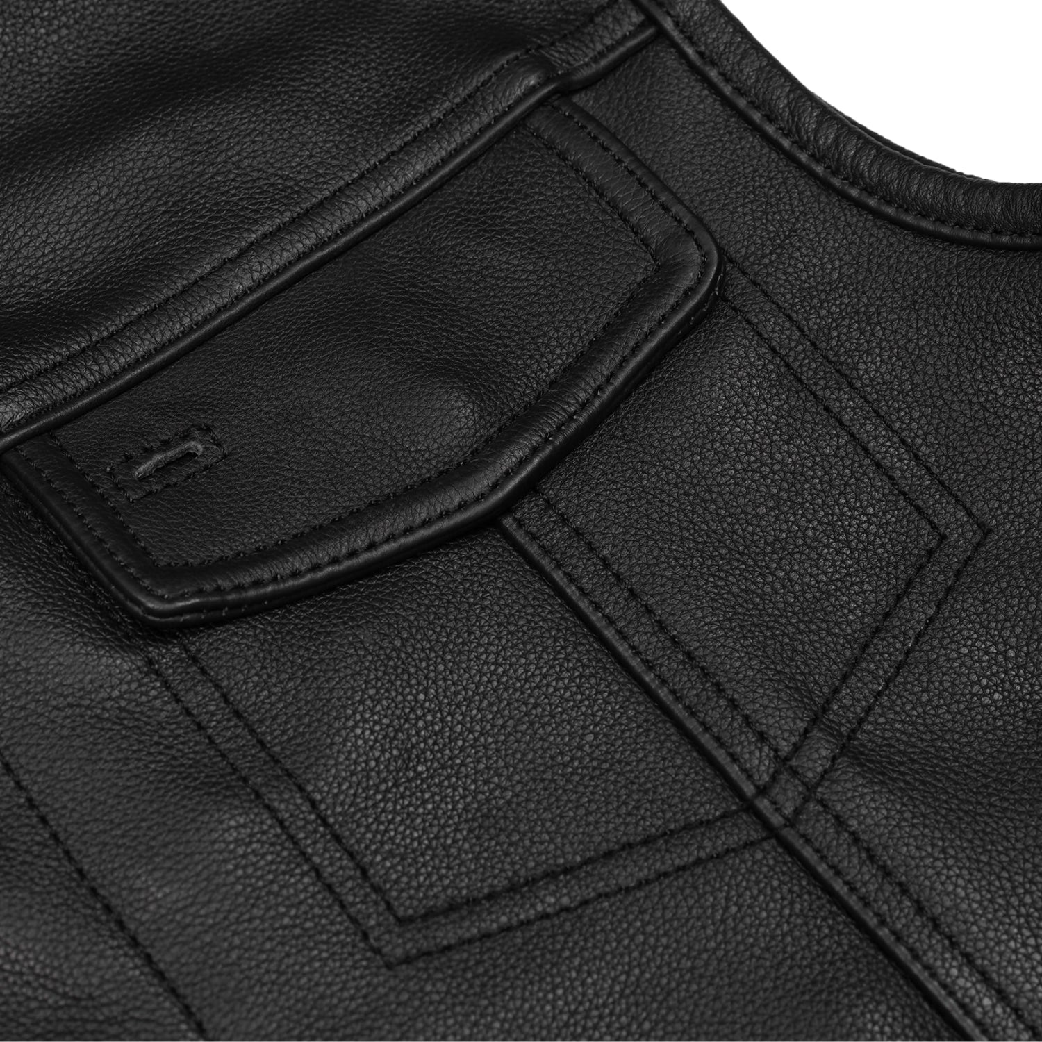 Cole™ Men's Motorcycle Leather Vest