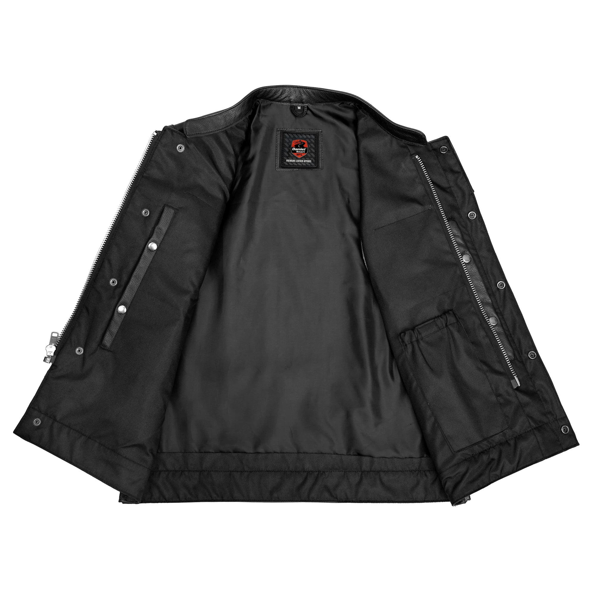 Sideon Men's Motorcycle Leather Vest