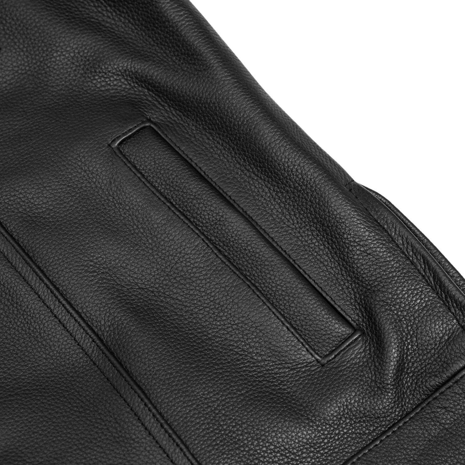 Sideon Men's Motorcycle Leather Vest