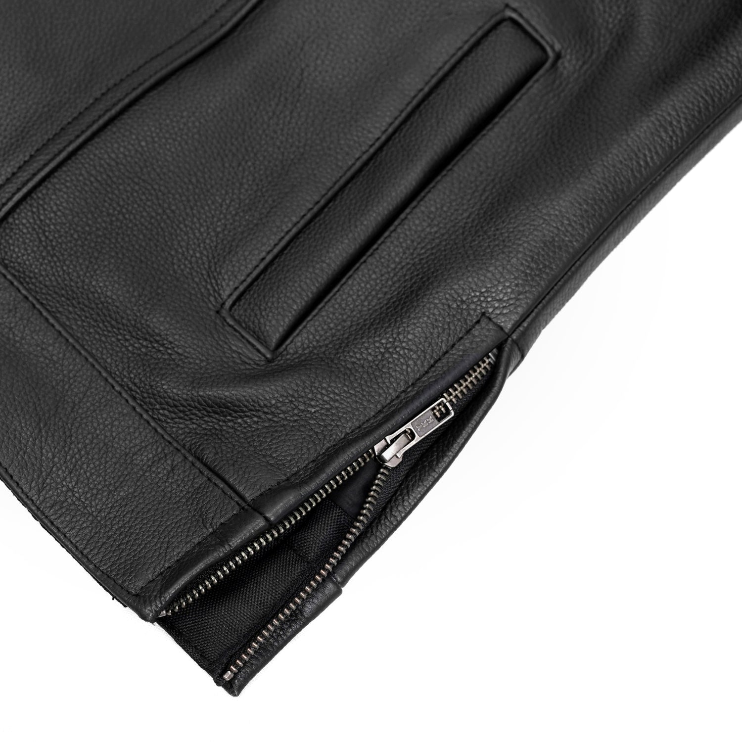 Sideon Men's Motorcycle Leather Vest