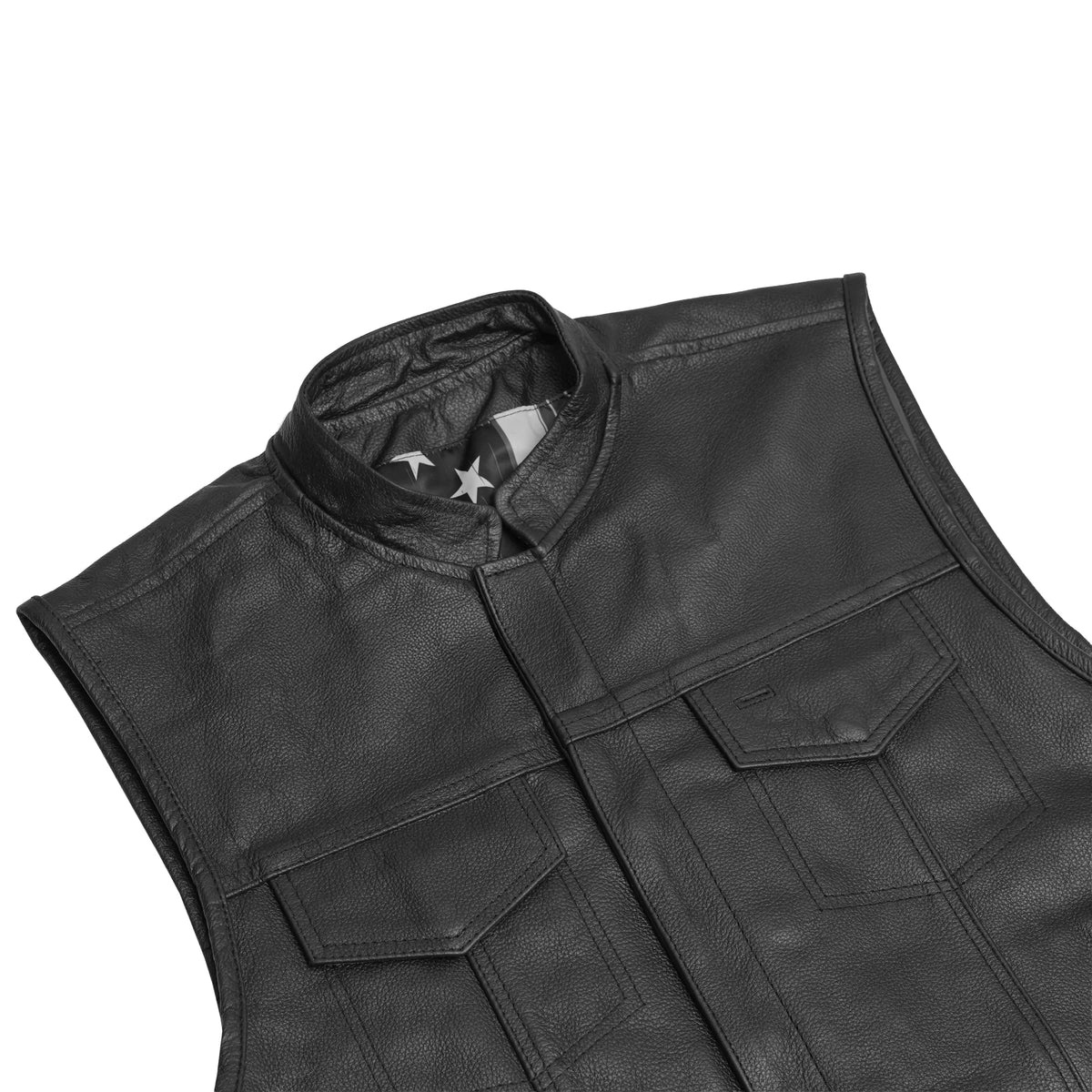Blaze™ Men's Motorcycle Leather Vest