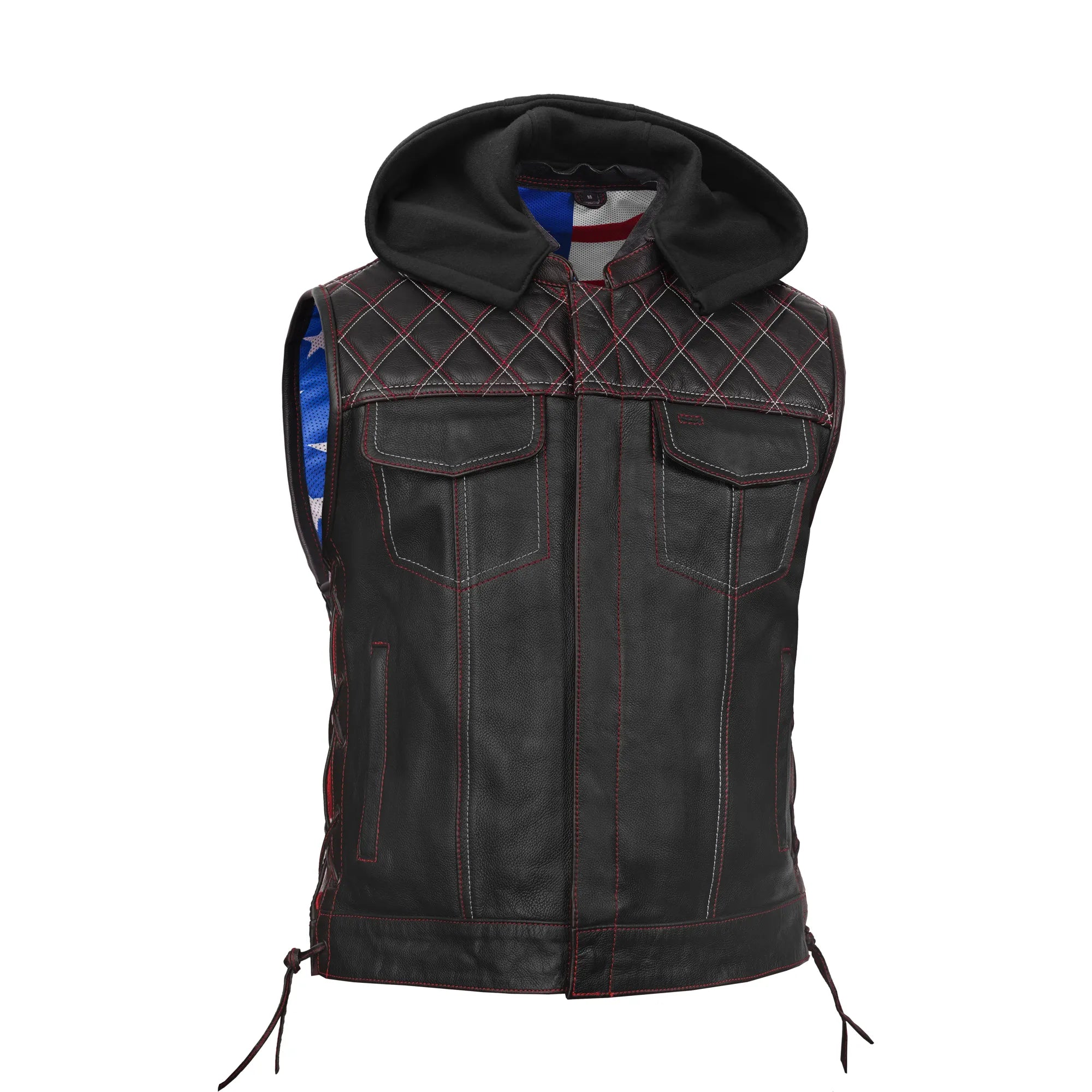 Redline™ Men's Motorcycle Leather Vest