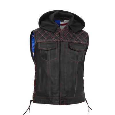 Redline™ Men's Motorcycle Leather Vest