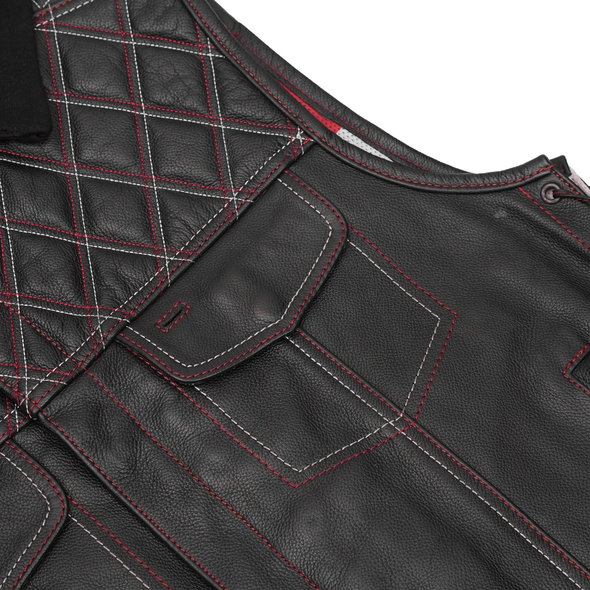 Redline™ Men's Motorcycle Leather Vest