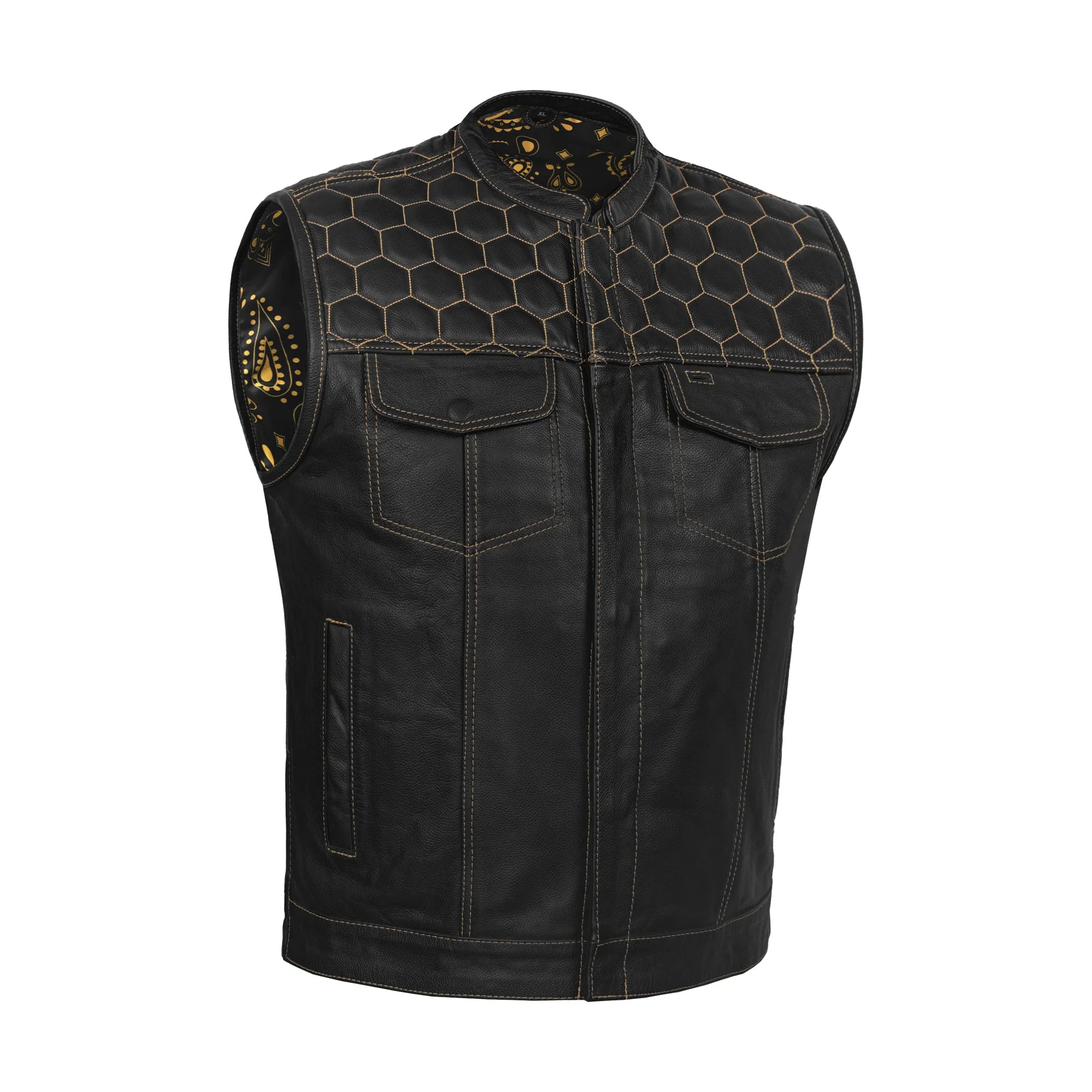 Auric™ Men's Motorcycle Leather Vest
