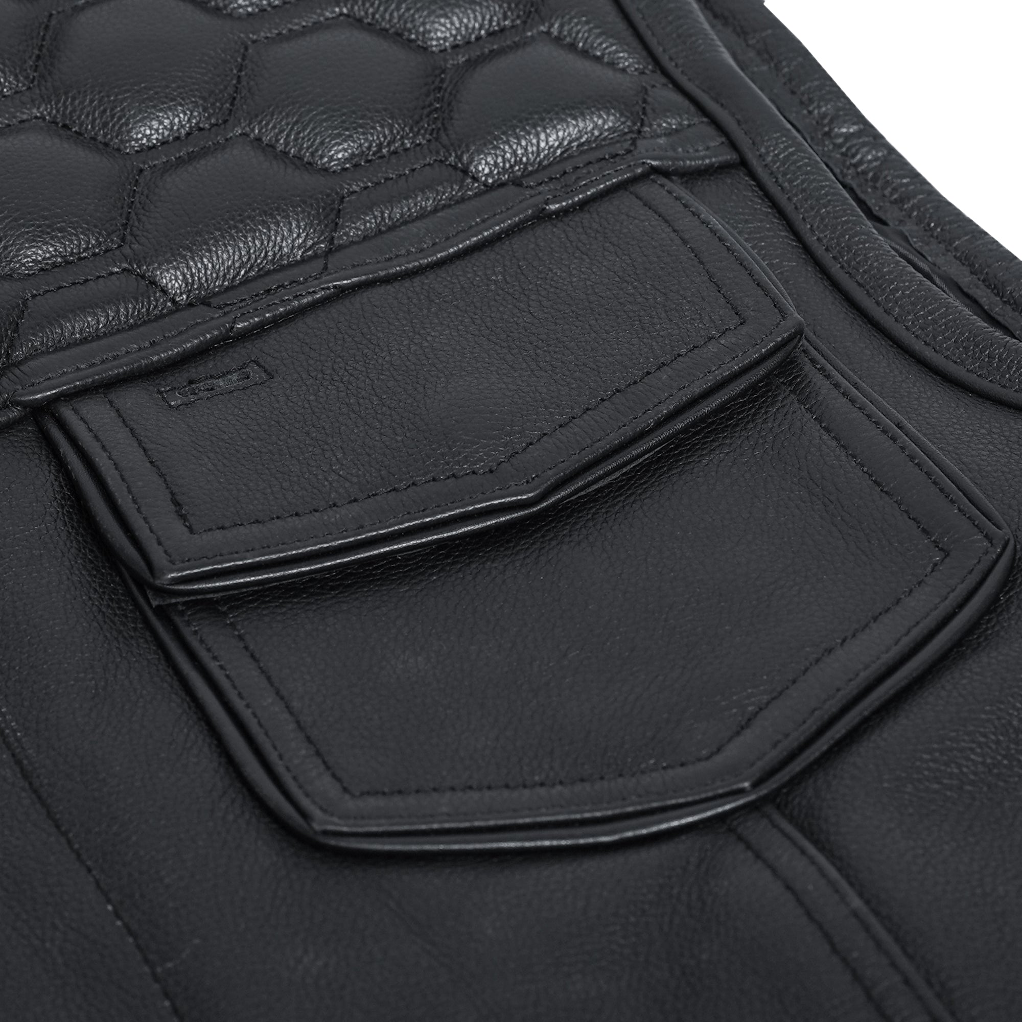 Neo Men's Motorcycle Leather Vest