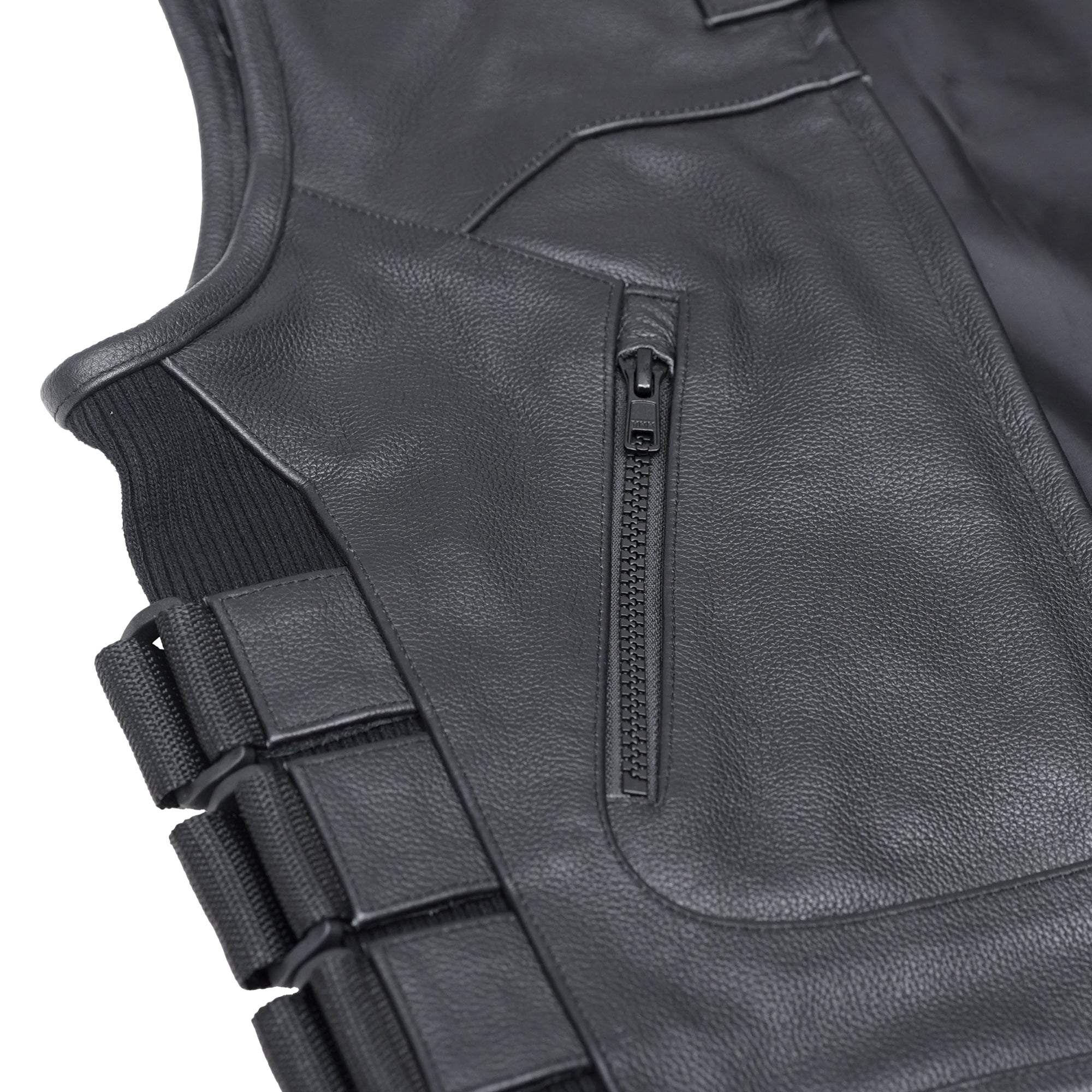 Stealth Women's Leather Motorcycle Vest