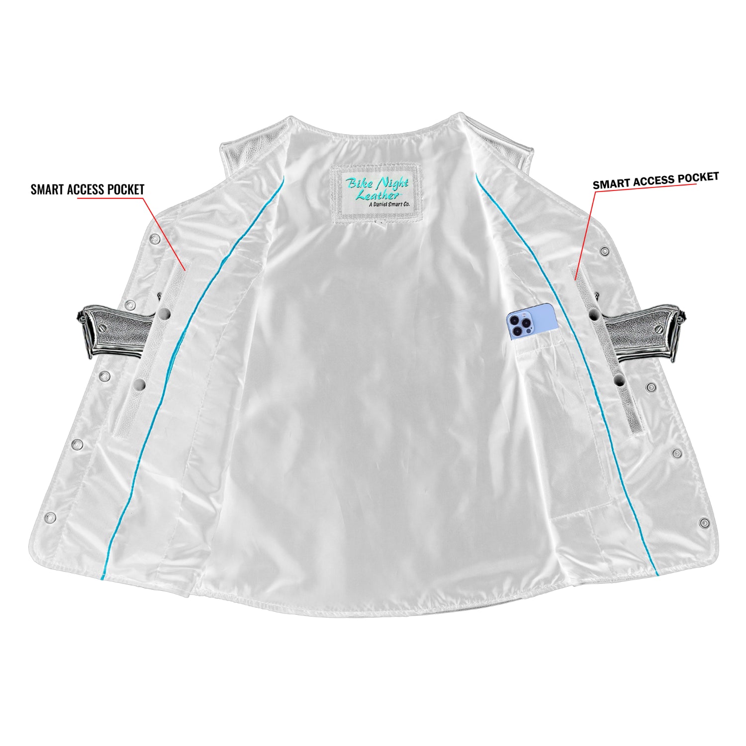 Glide™ Women's Leather Motorcycle Vest