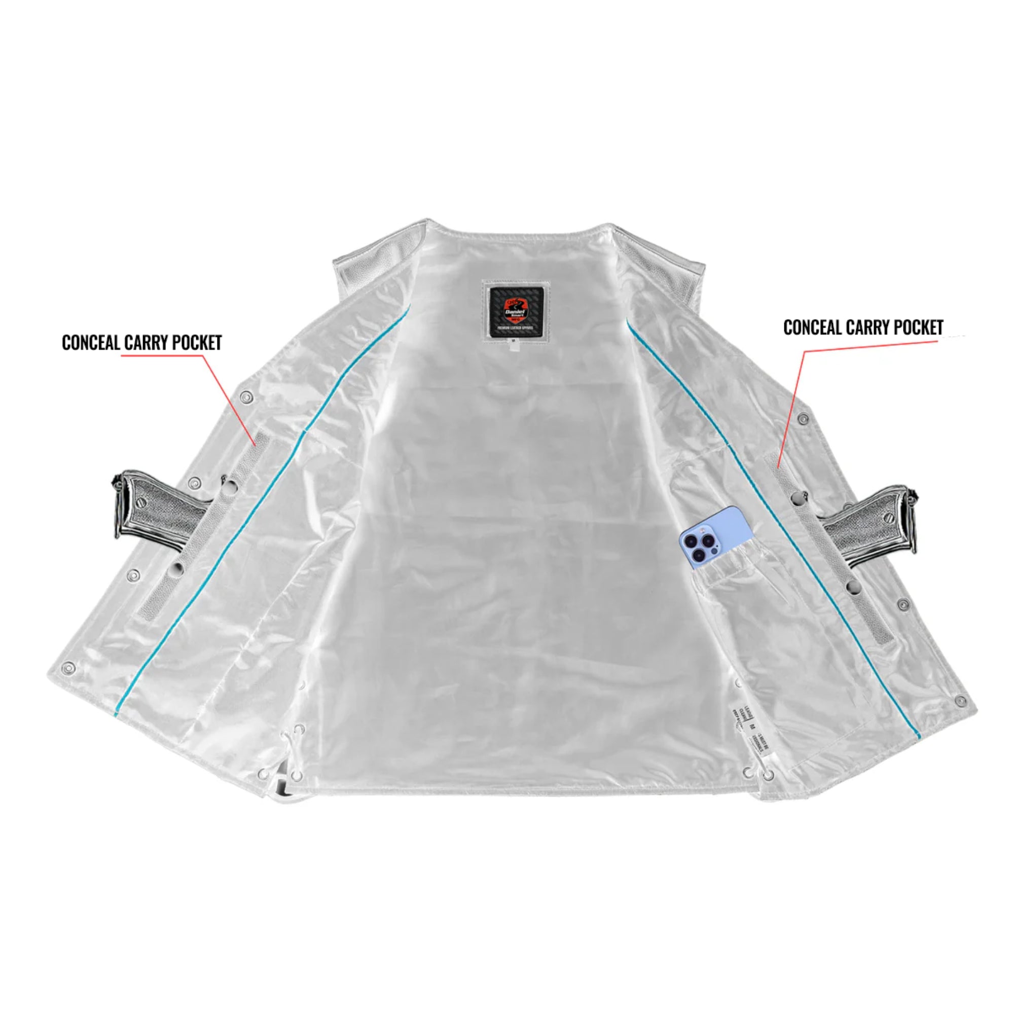 Swift™ Women's Leather Motorcycle Vest