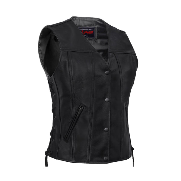Swift™ Women's Leather Motorcycle Vest