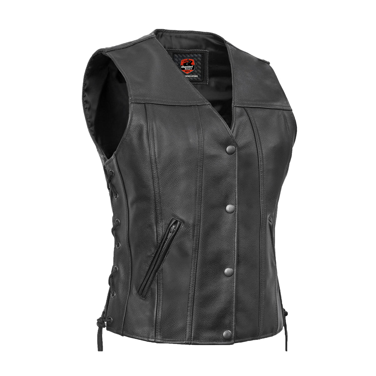 Swift™ Women's Leather Motorcycle Vest Swift™ Women's Leather Motorcycle Vest