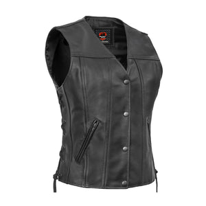 Swift™ Women's Leather Motorcycle Vest