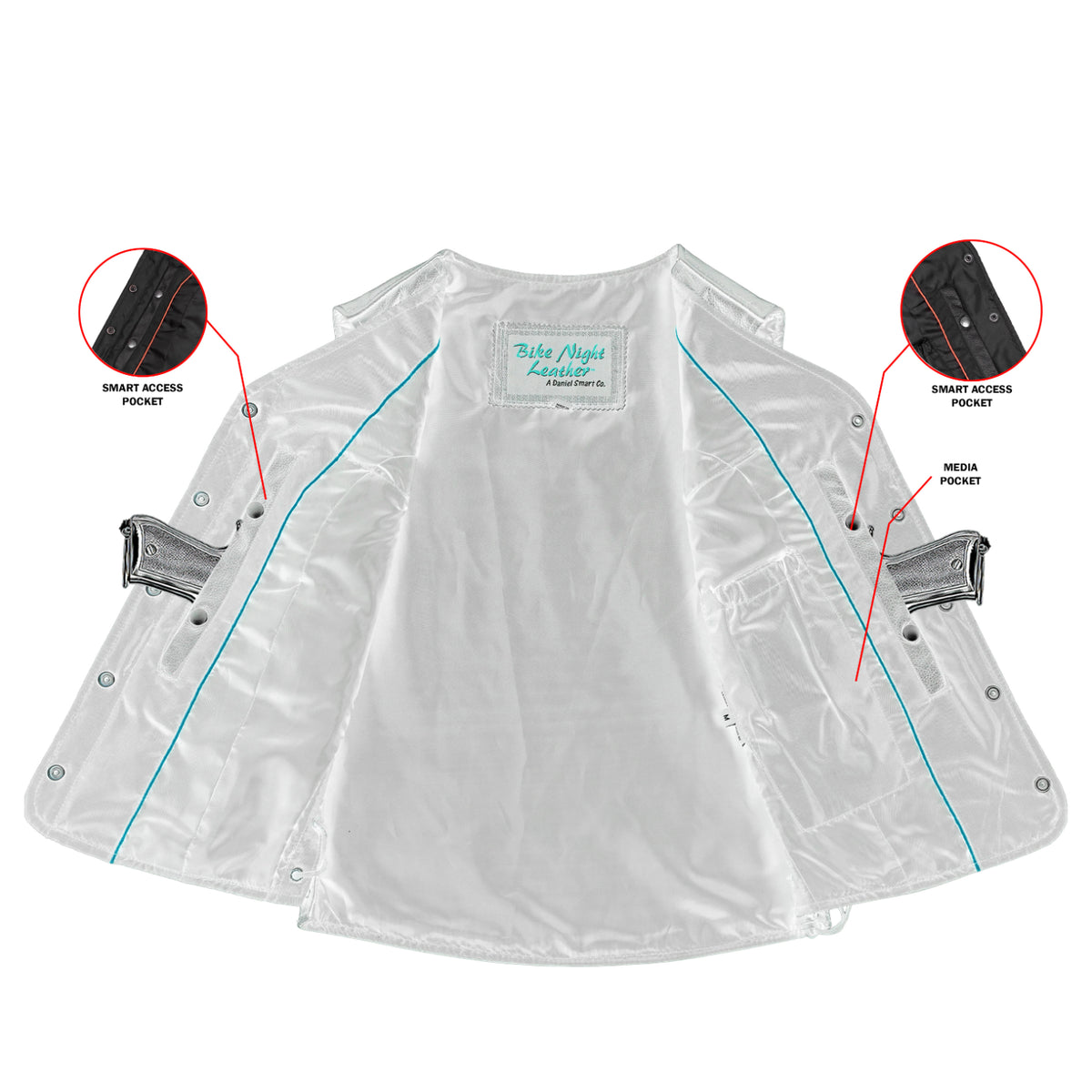 Lacera™ Women's Leather Motorcycle Vest