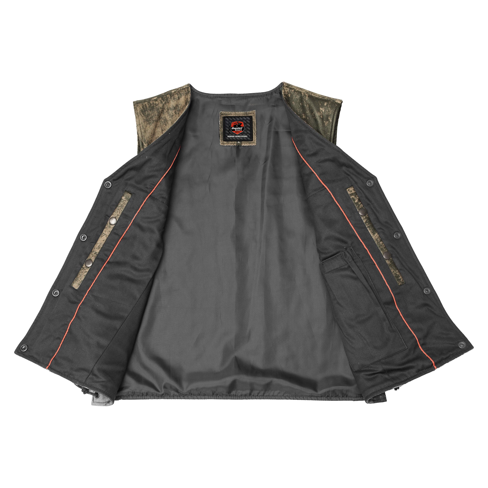 Oak Women's Leather Motorcycle Vest