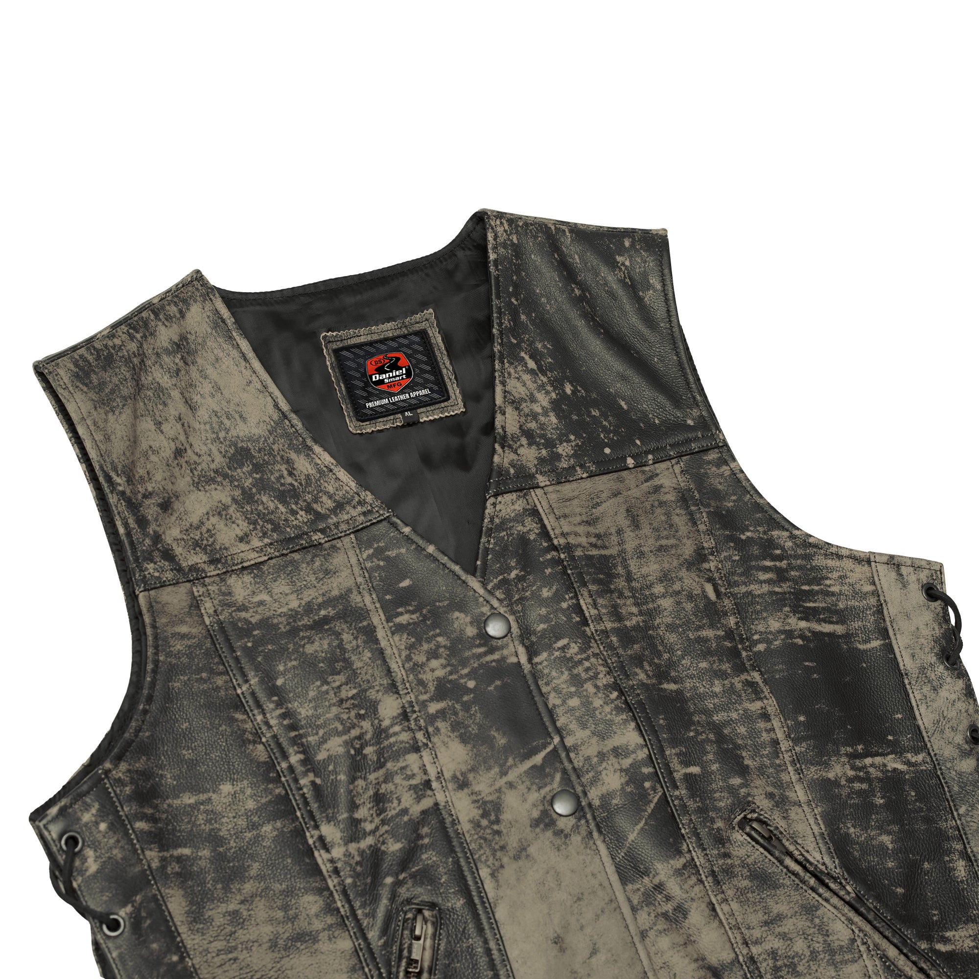 Oak Women's Leather Motorcycle Vest