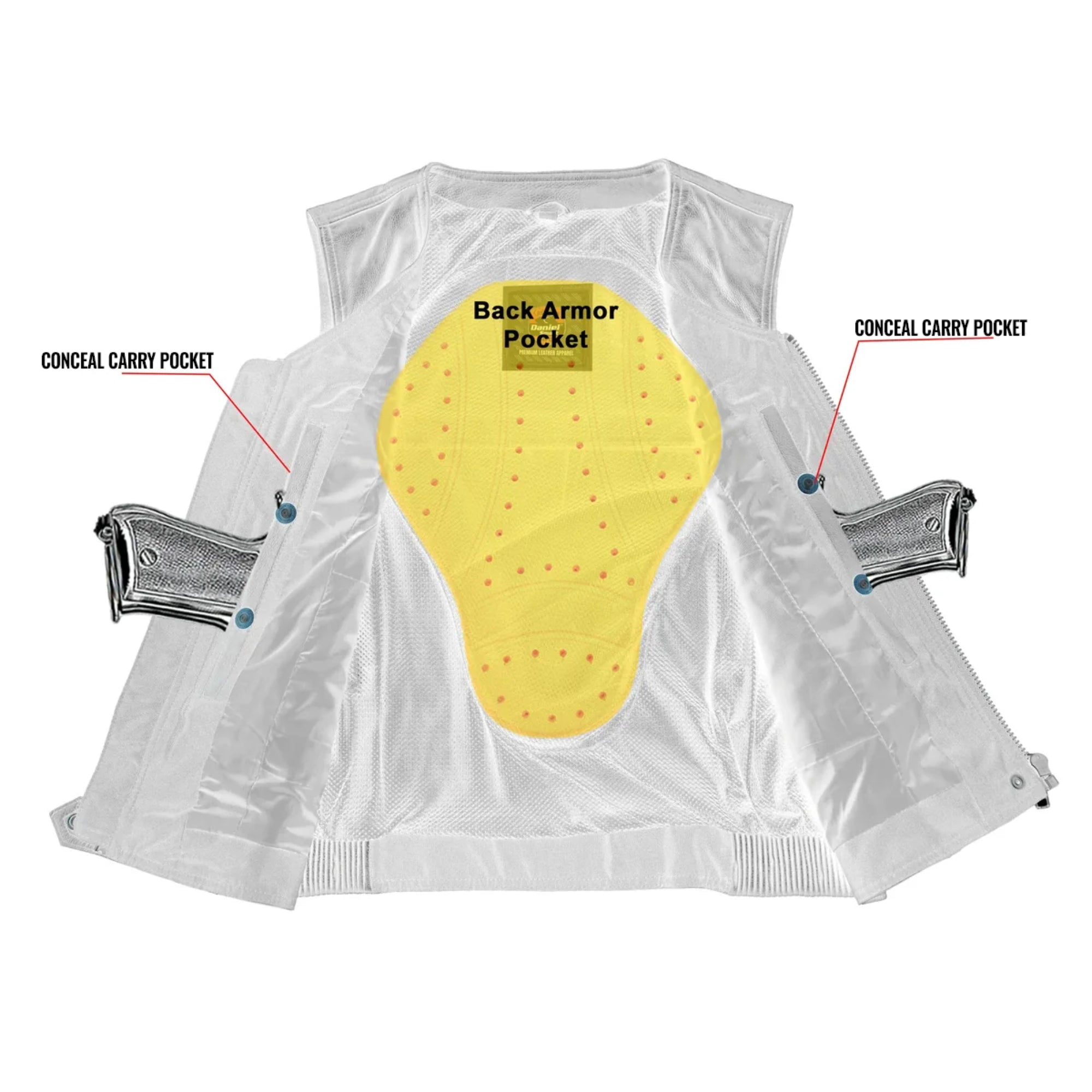 NoirFlex - Women’s Leather Motorcycle Vest