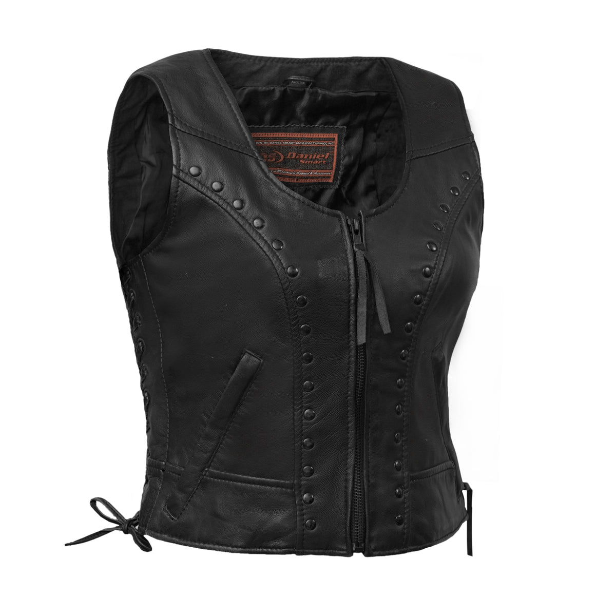 Pitter™ Women's Leather Motorcycle Vest