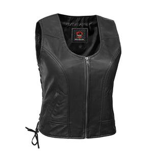 Feather - Women's Leather Motorcycle Vest