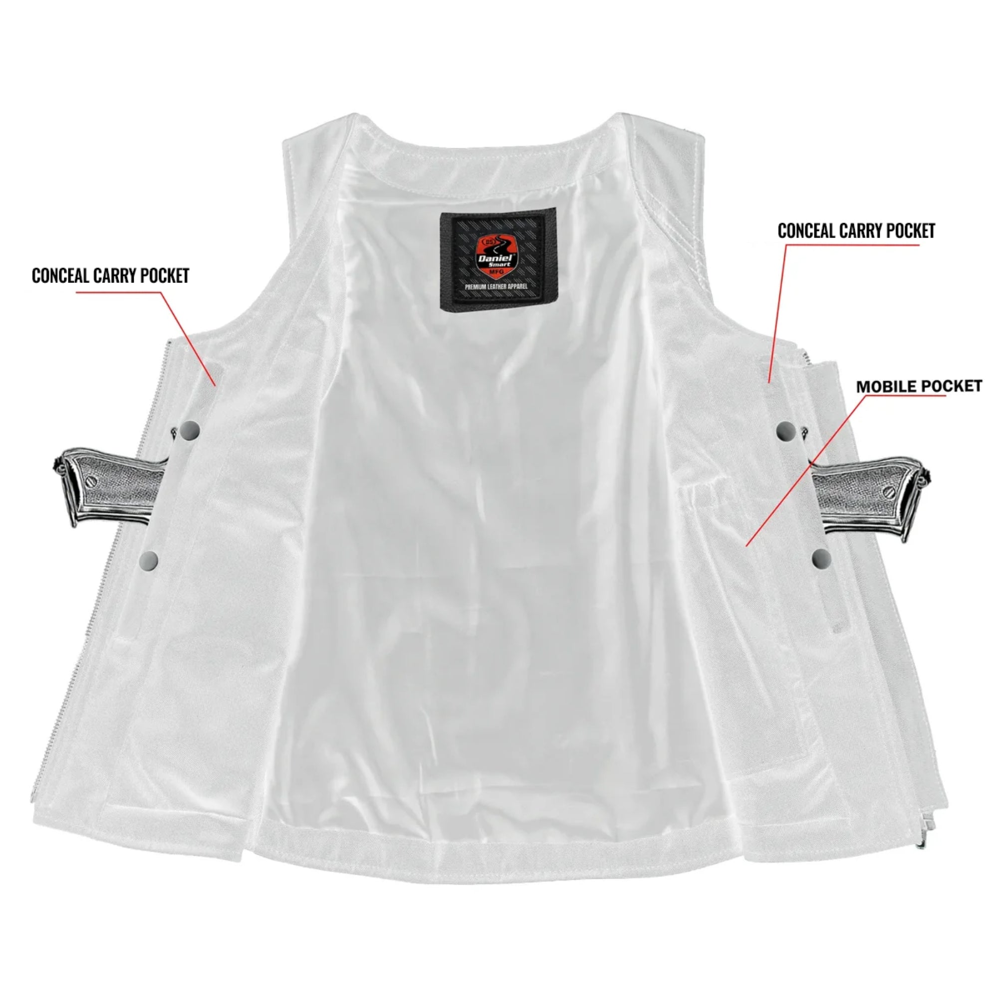 Bombshell Women's Leather Motorcycle Vest