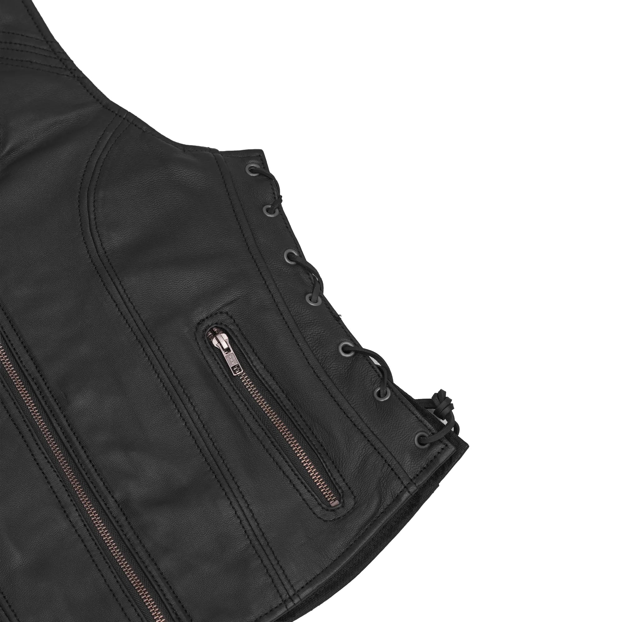 Inferno Women's Leather Motorcycle Vest