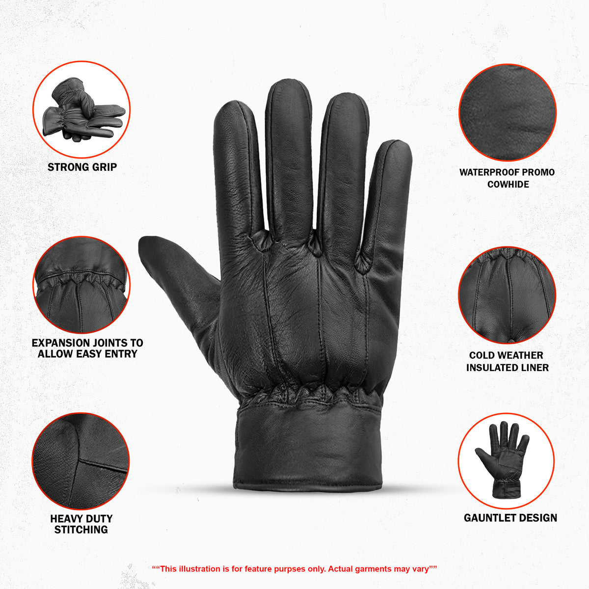 Gauntlet Motorcycle Gloves | Daniel Smart MFG