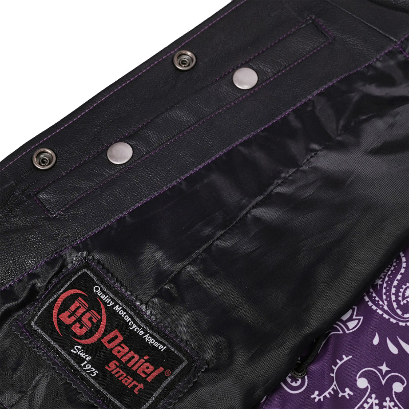 Miss Miles™ Women's Leather Motorcycle Vest