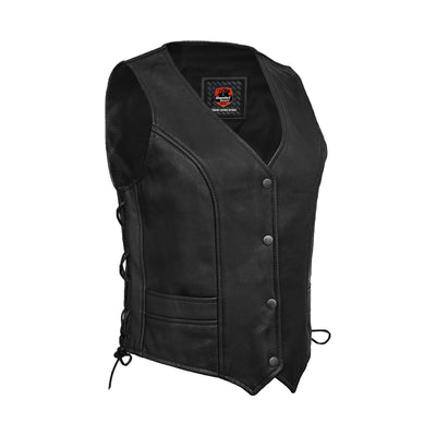 Essence Women's Leather Motorcycle Vest