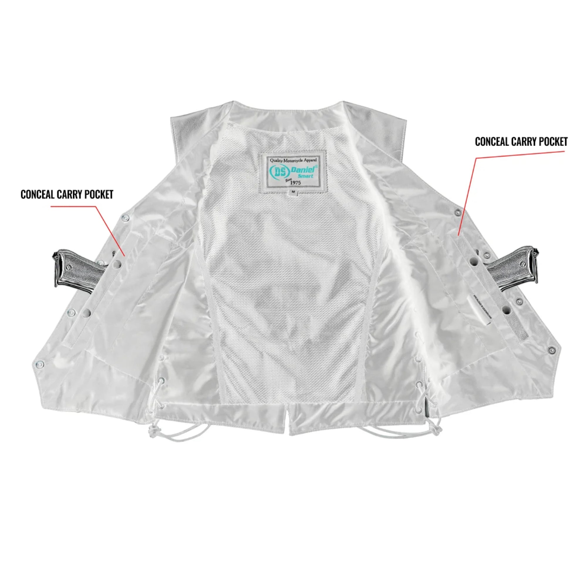 Braid Women's Leather Motorcycle Vest