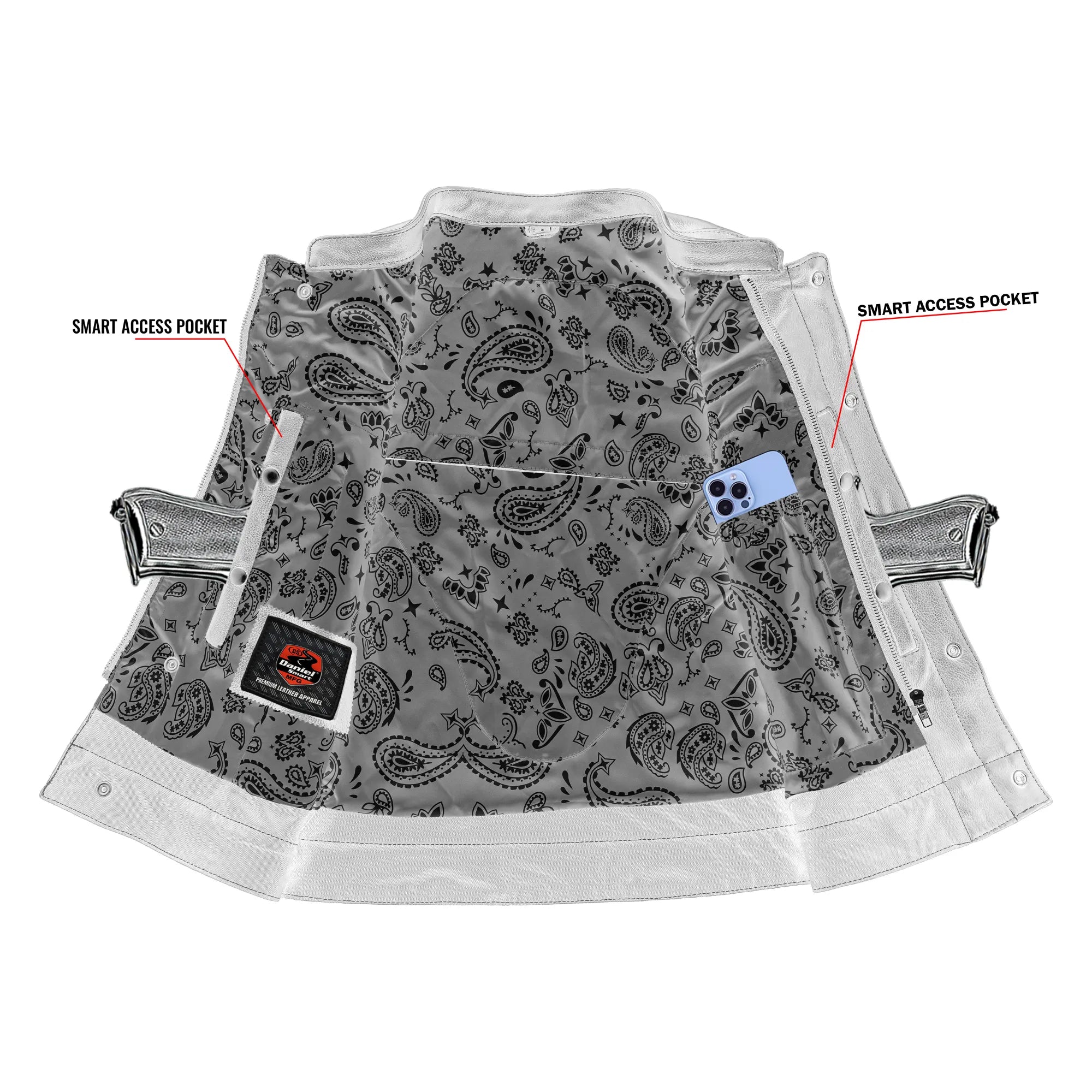 Orchid™ Women's Leather Motorcycle Vest