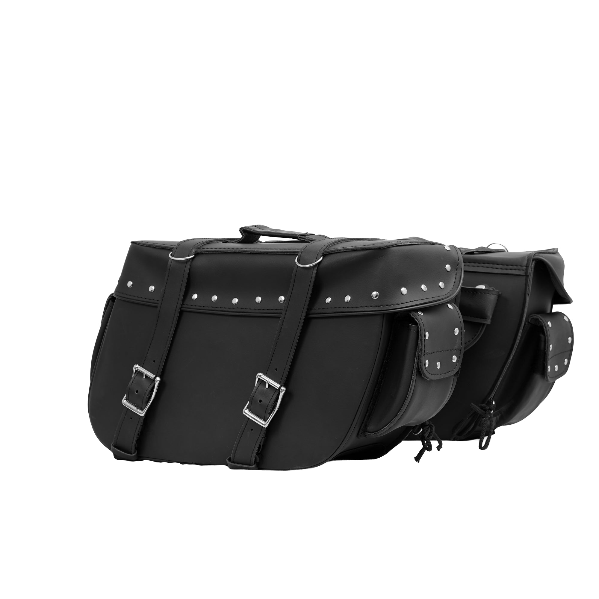 Voyager - Two-Strap Saddle Bag w/ Studs