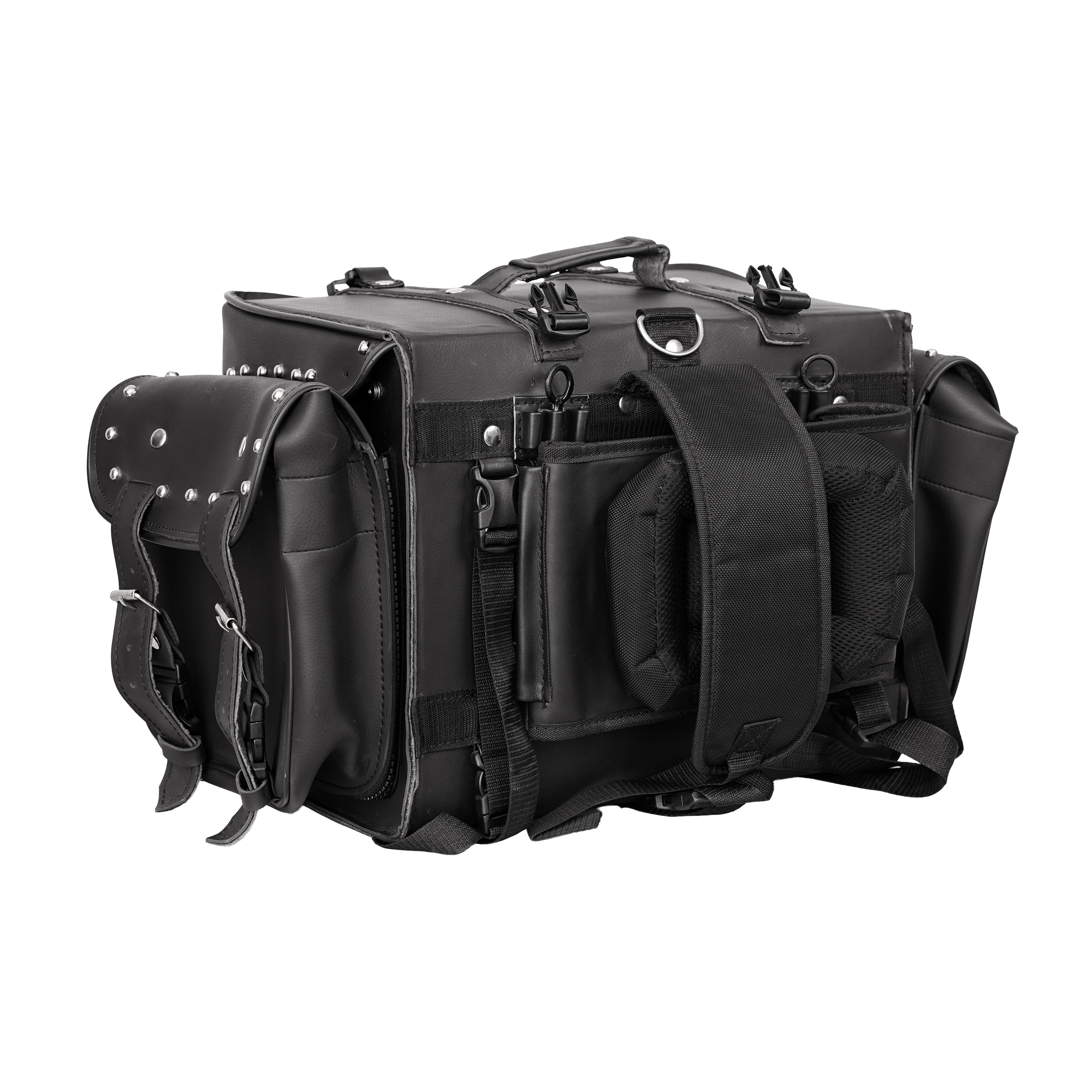 Shop NightCruiser Leather PVC Motorcycle Touring Tail Bag